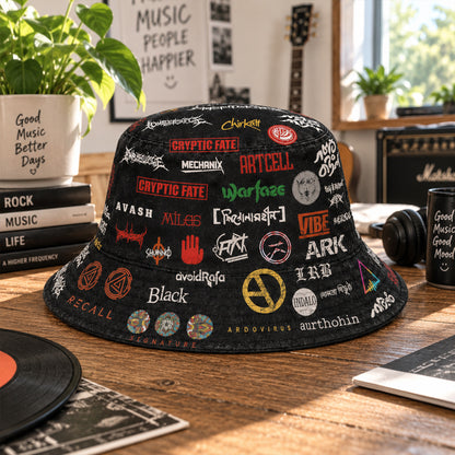 Classic Golden 80’s & 90’s Hip Hop All Over  Bucket Hat Version 6