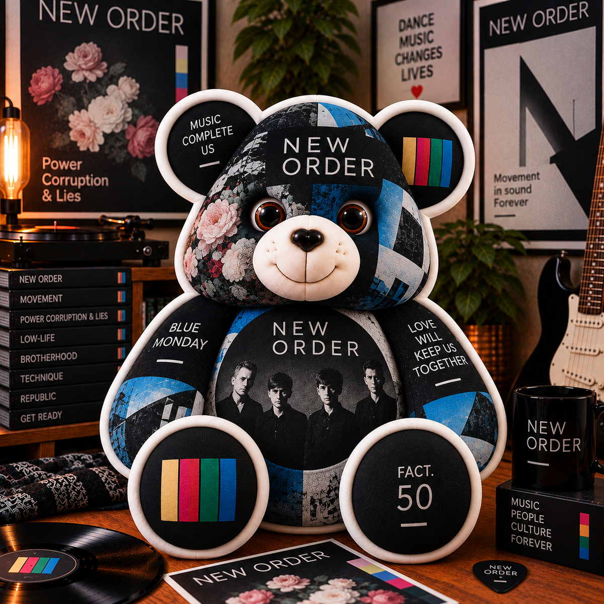 New Order Custom Shaped Pillow – Blue Monday Alternative Rock Music Fan Gift
