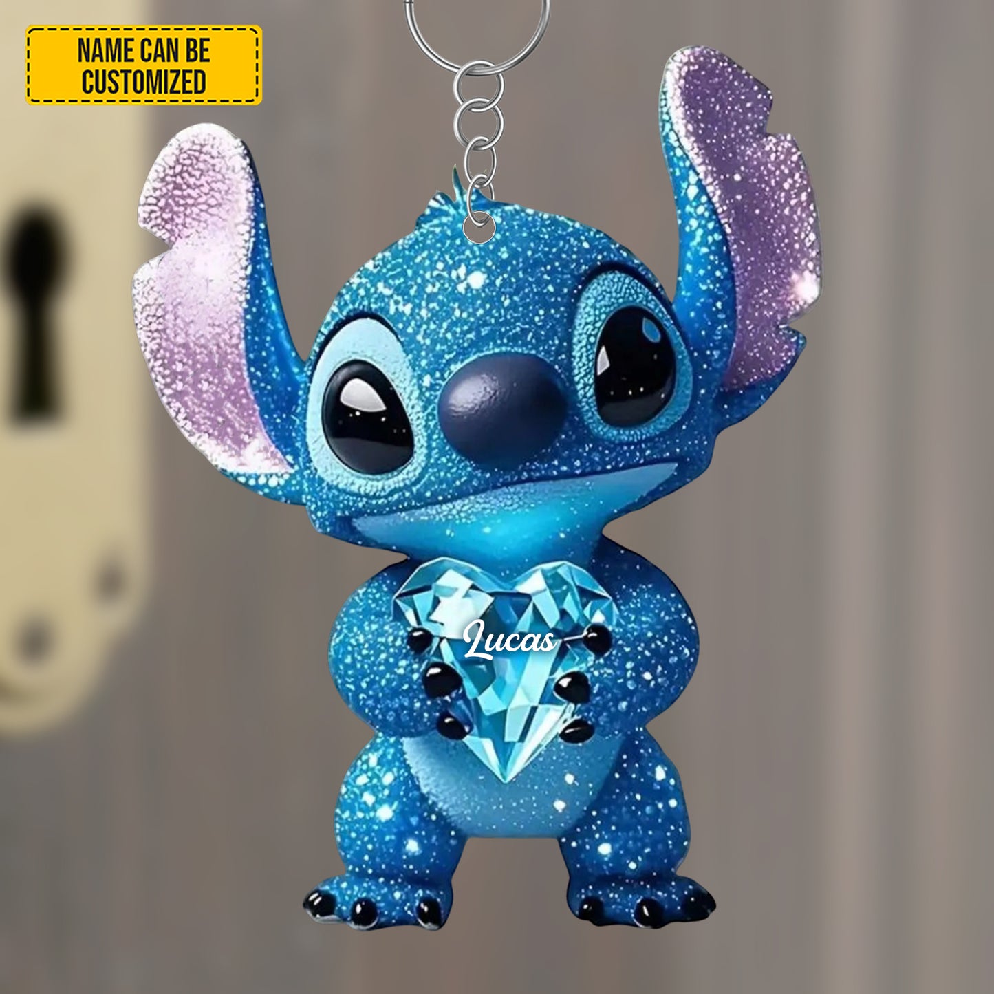 Personalized Cute Ohana Keychain