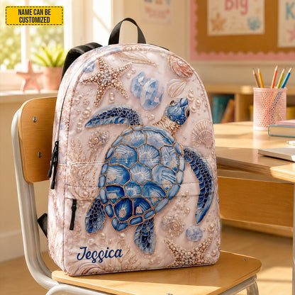 Personalized Sea Turtle - Kids Backpack