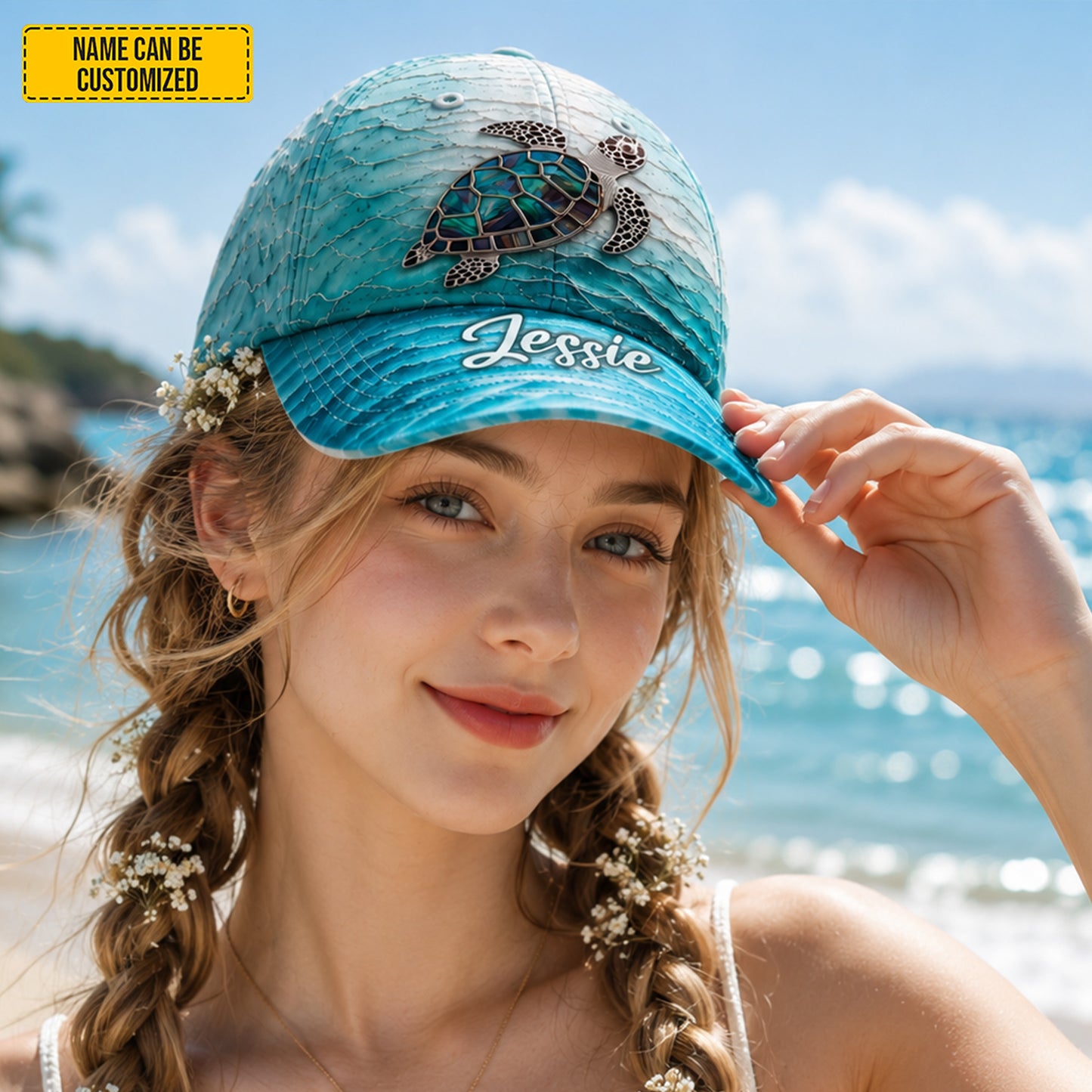 Personalized Sea Turtle Classic Cap