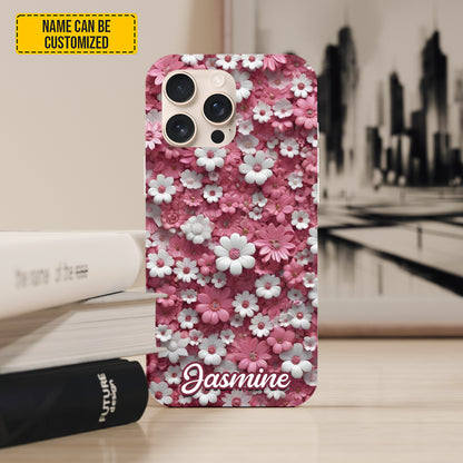 Personalized Daisy & Flowers Phone Case