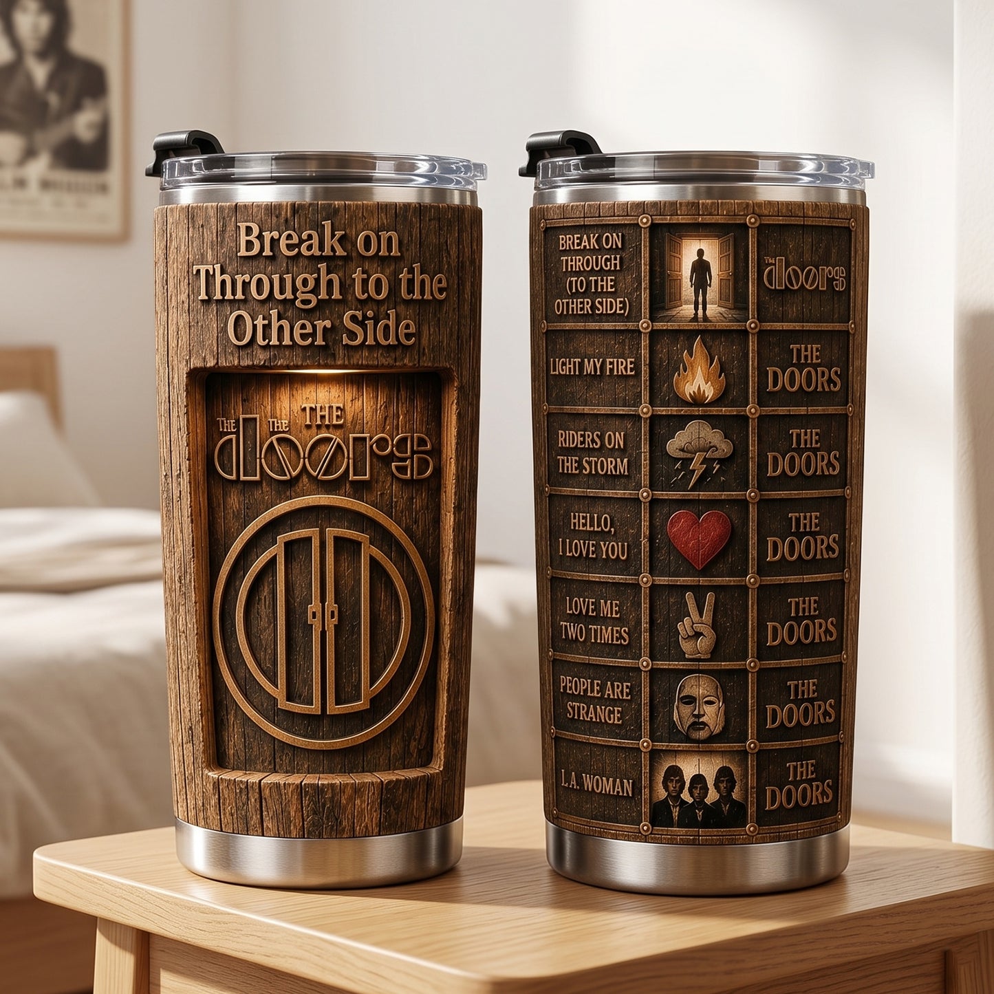 Classic Rock Memories – Vintage The Doors Tumbler Version 18