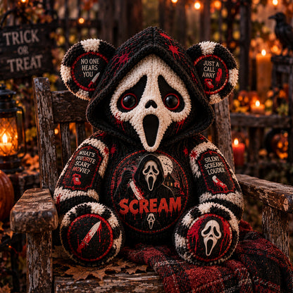 Ghostface Scream Horror Custom Shape Pillow  – Spooky Halloween Pillow