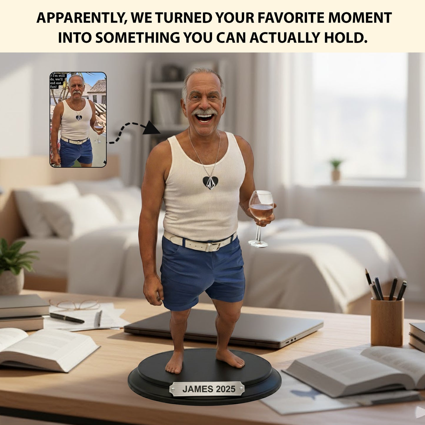 Chaos in Mini Form – Personalized Funny Photo Acrylic Plaque