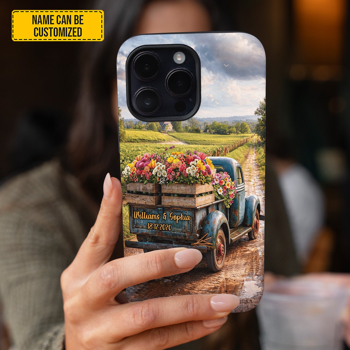 Personalized Couple Vintage Truck Phone Case