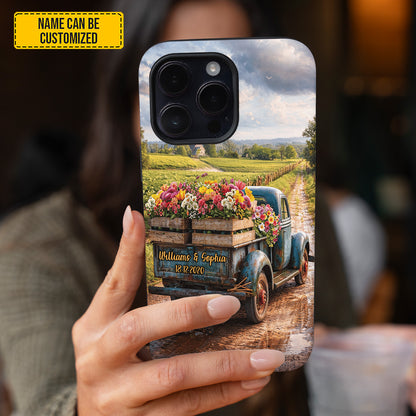 Personalized Couple Vintage Truck Phone Case