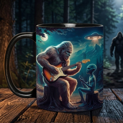 Alien Bigfoot Guitar Mug