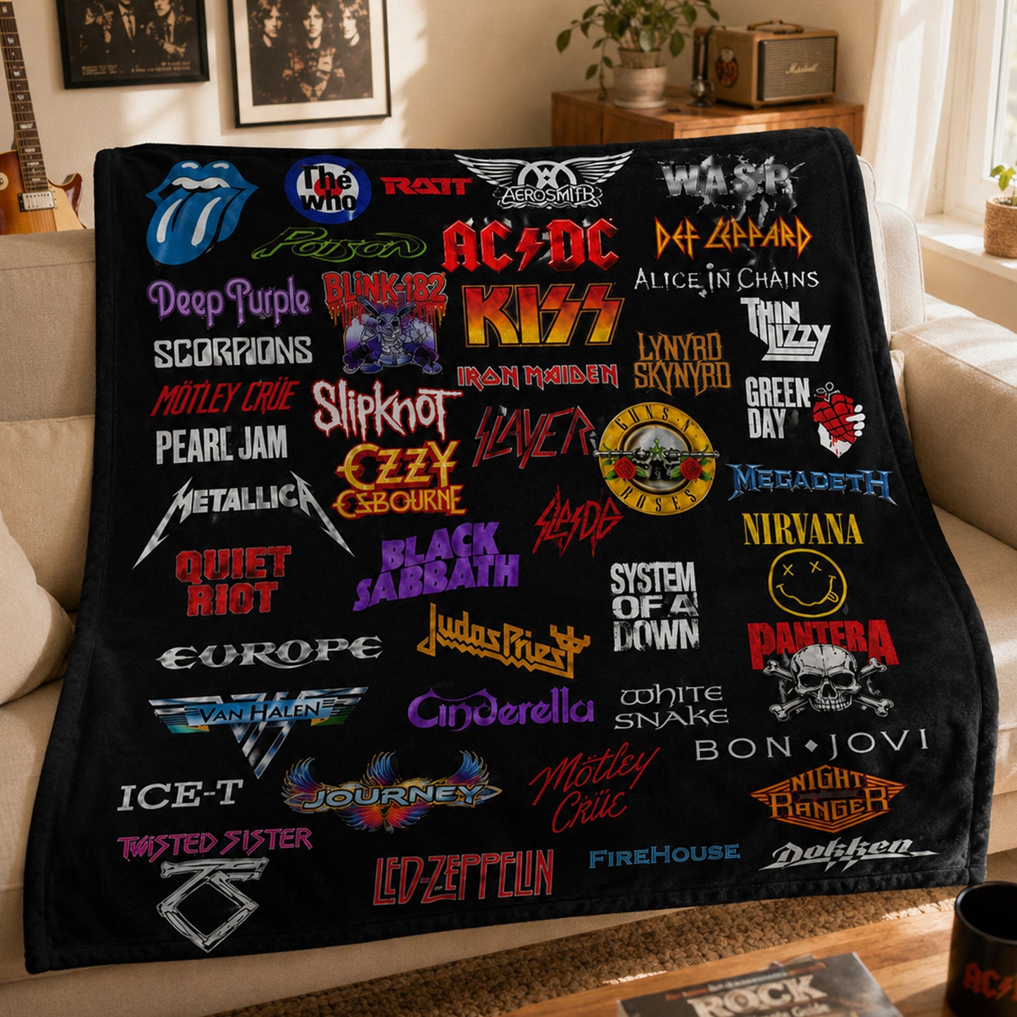 Rock Lovers - Classic Rock Legends Blanket Version 3