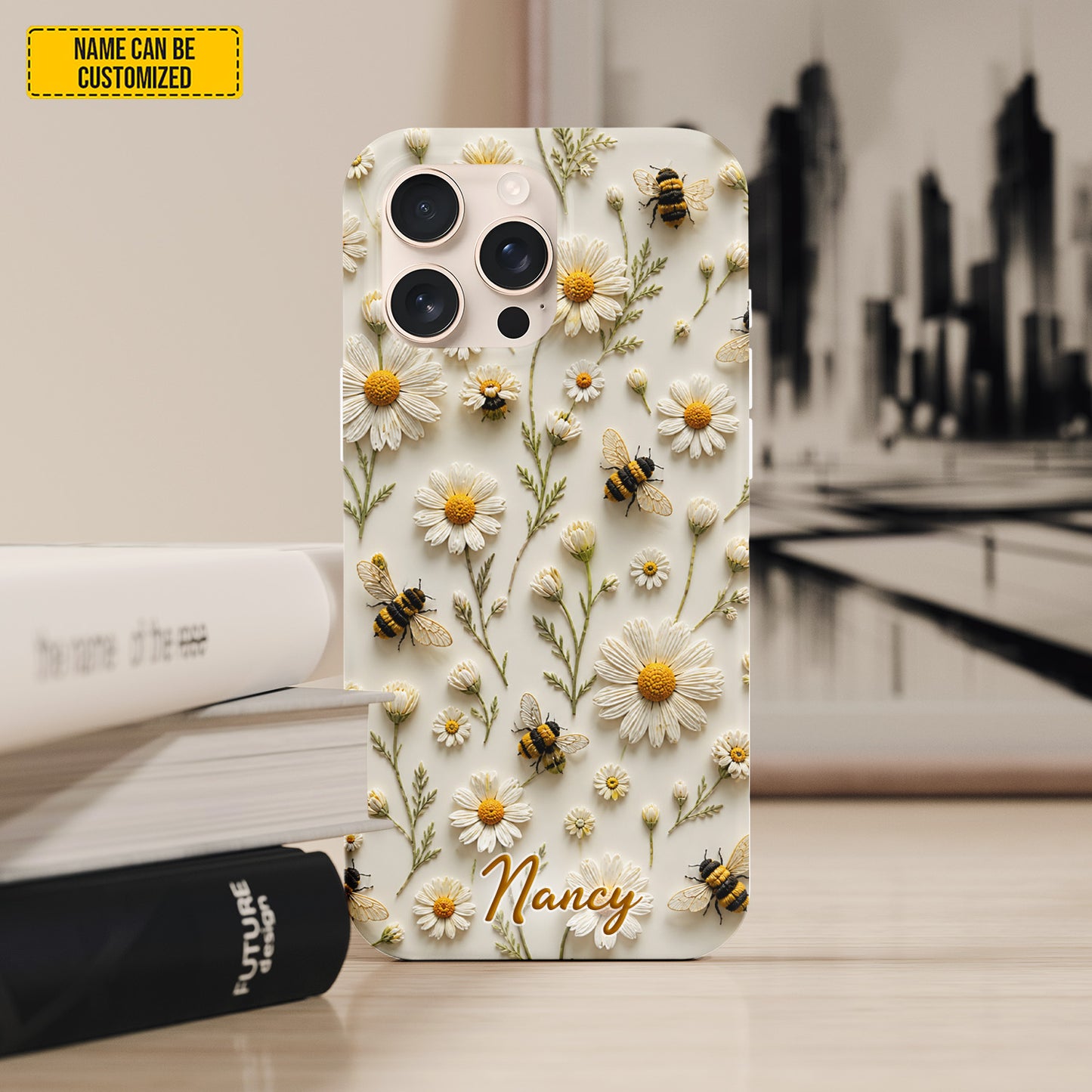 Daisy Bee Bloom – Personalized Phone Case
