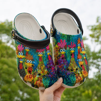 Crazy Chicken – Colorful Chicken Crocs