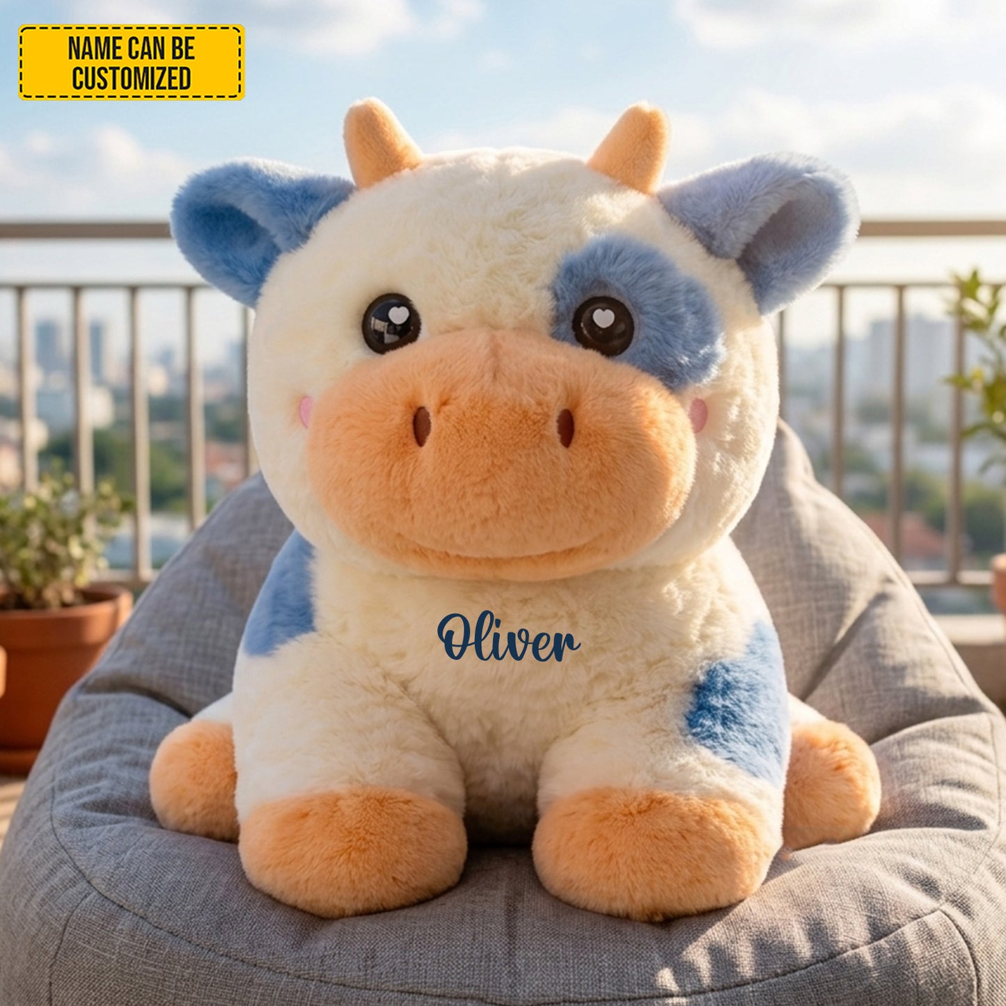 Personalized Cute Cow Custom Shaped Pillow