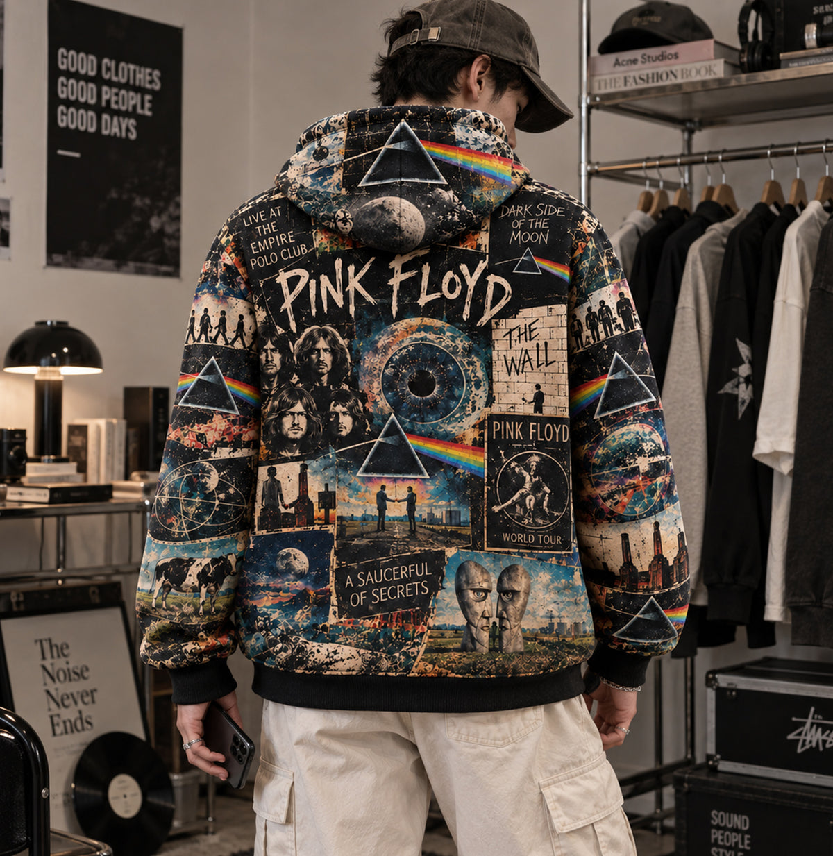 Pink Floyd Album Legacy All Over Print Hoodie