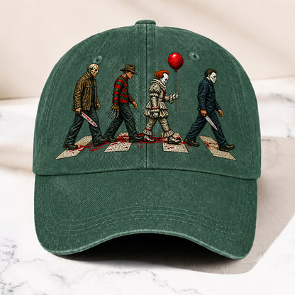 Horror Legends Abbey Road Hat – Classic Slasher Icons Halloween Gift