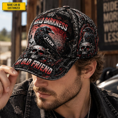 Personalized Raven Skull Classic Cap