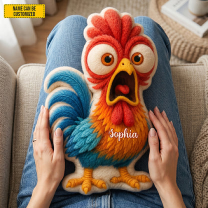 Funny Chicken - Personalized Chicken Shaped Pillow