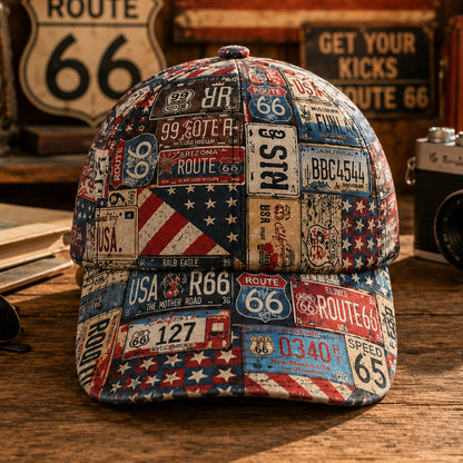 Vintage Route 66 Classic Cap