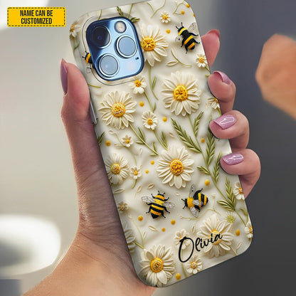 Daisy Bee Bloom – Personalized Phone Case