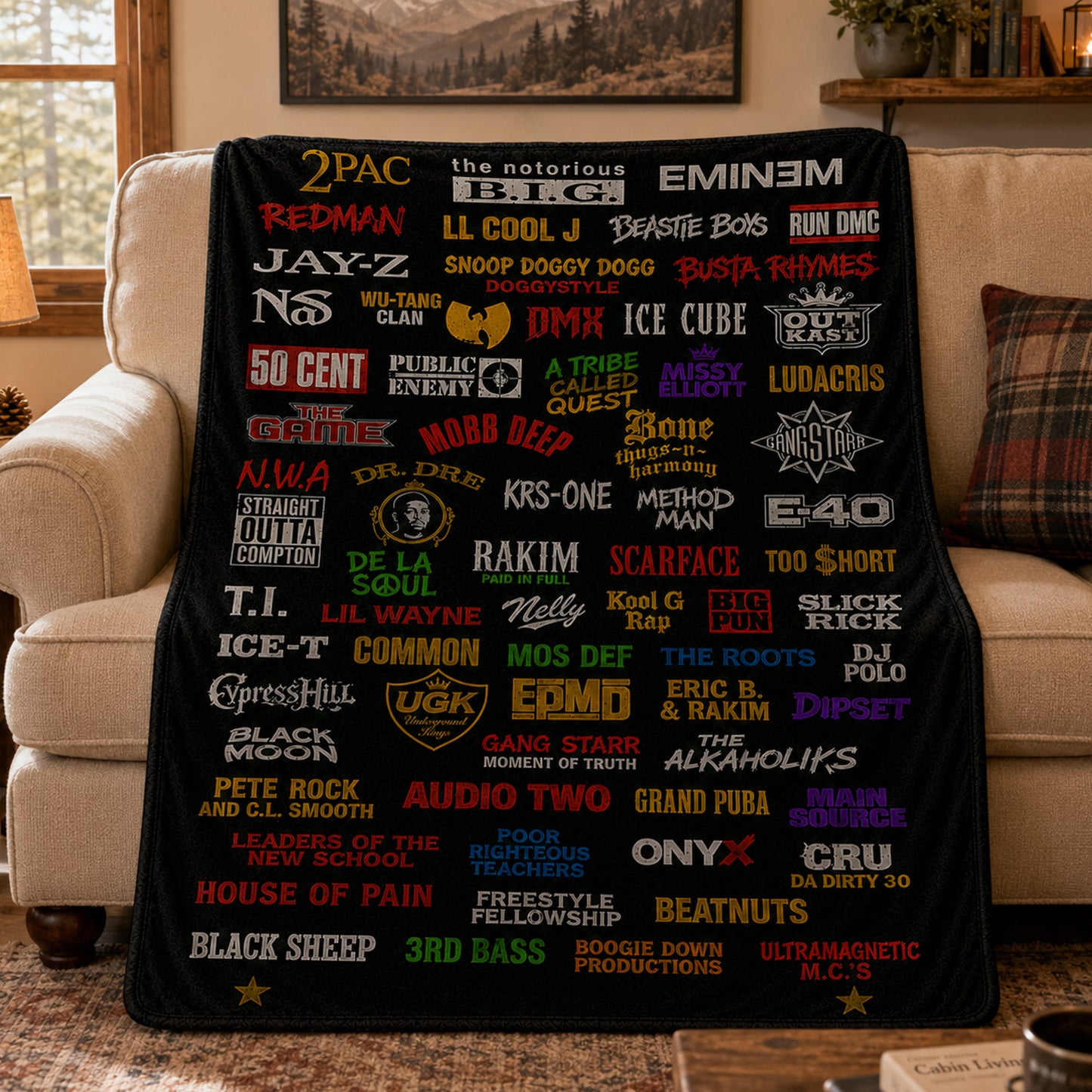 Rap Lovers - Classic Rap Legends Blanket Version 1