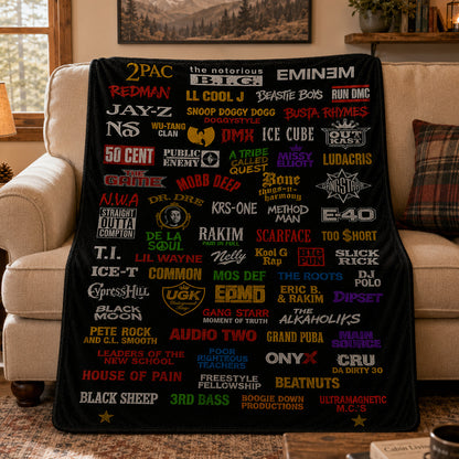 Rap Lovers - Classic Rap Legends Blanket Version 1