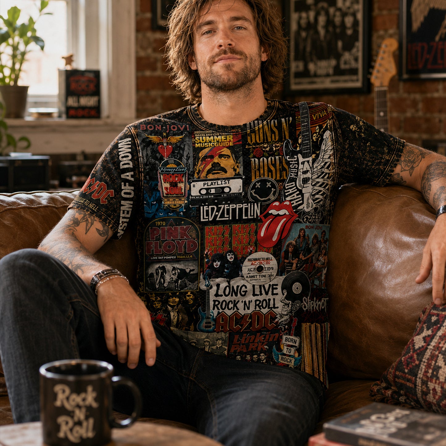 Rock Lover - Classic Legends All Over Print Shirt Version 2