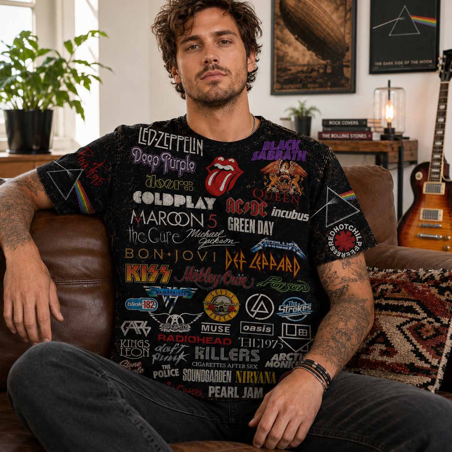 Rock Lover - Classic Legends All Over Print Shirt Version 7