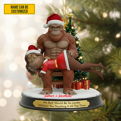 Bigfoot Couple Ornament – Personalized Funny Christmas Gift
