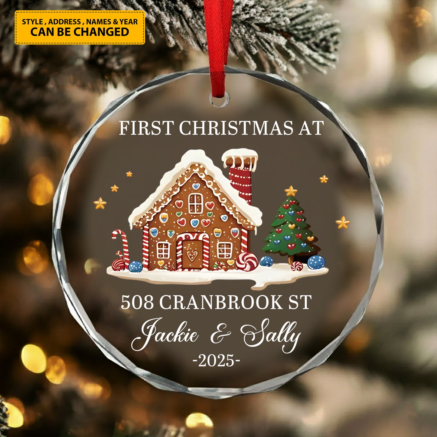 Couple Glass Ornament - Personalized Gifts For Couple Glass Ornament