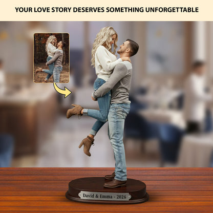 Forever Us – Personalized Couple Photo Acrylic Plaque