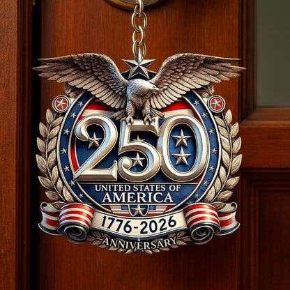 250th Anniversary USA Patriotic Keychain