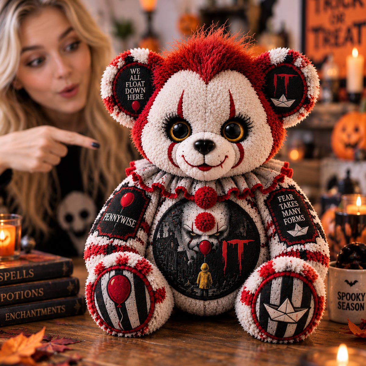 Pennywise IT Horror Custom Shape Pillow  – Spooky Halloween Pillow