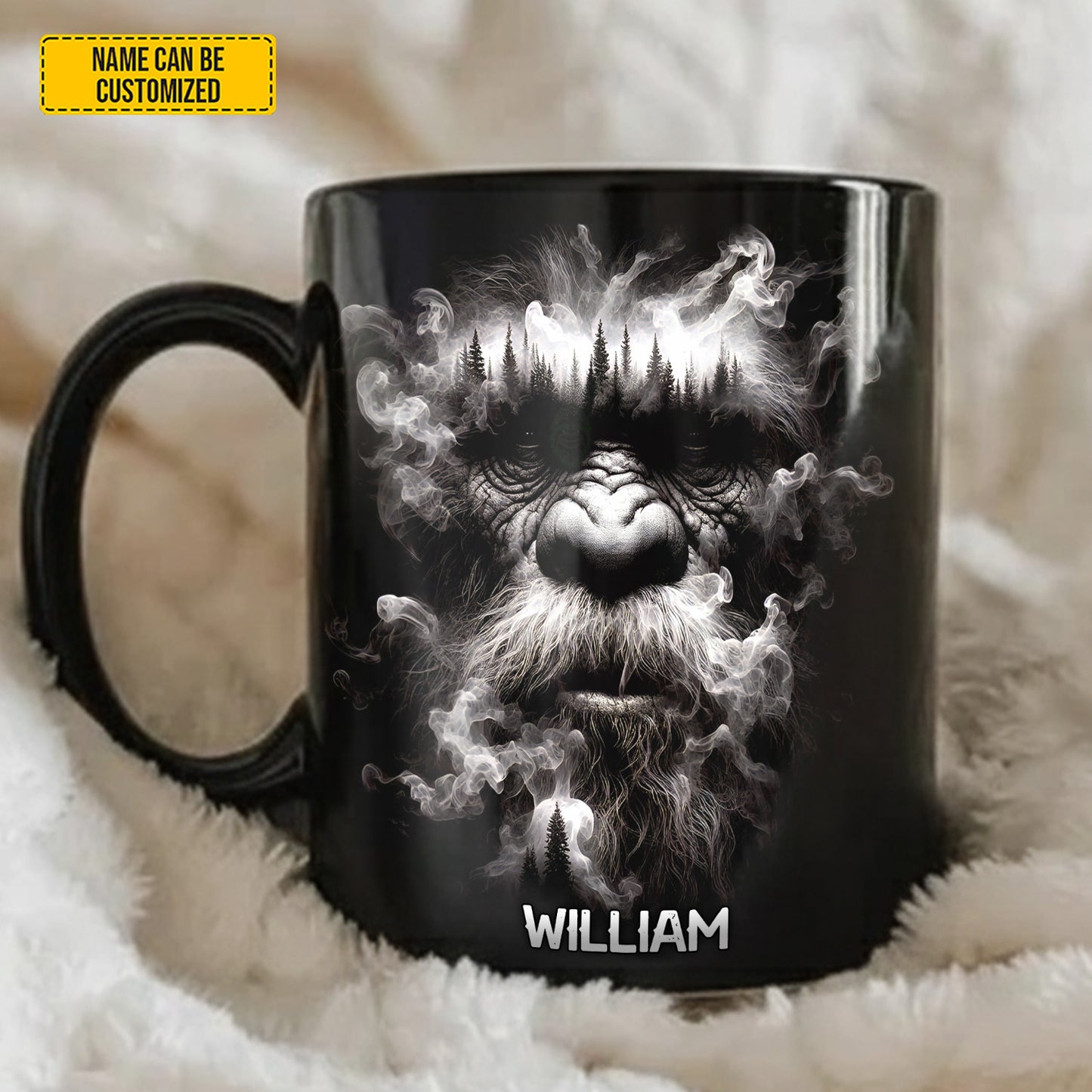Personalized Smoke Bigfoot Accent Mug