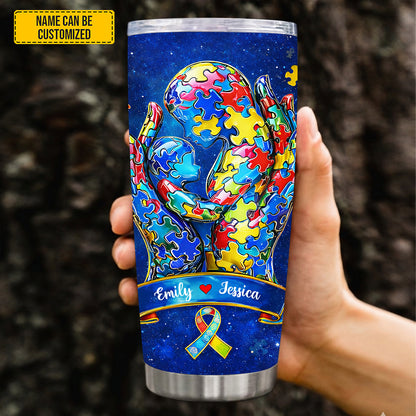 Personalized Autism Awareness Tumbler