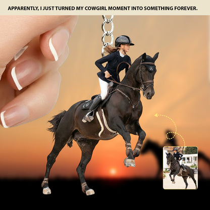 Rider Legend - Personalized Western Keychain