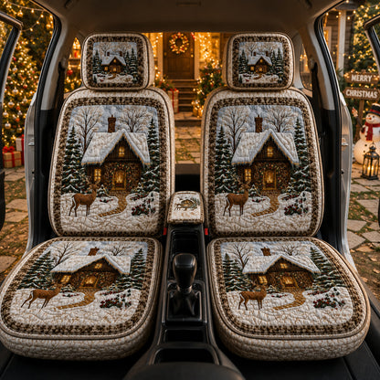 Cozy Christmas Cabin – Winter Wonderland Car Seat Covers
