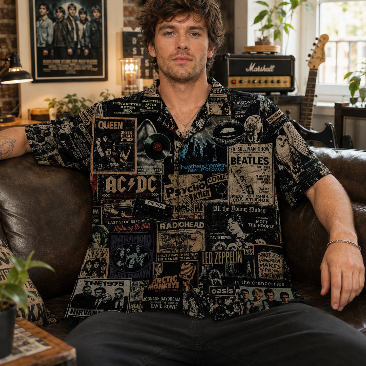 Rock Lovers Hawaiian Shirt - Vintage Music Legend Fan Gift