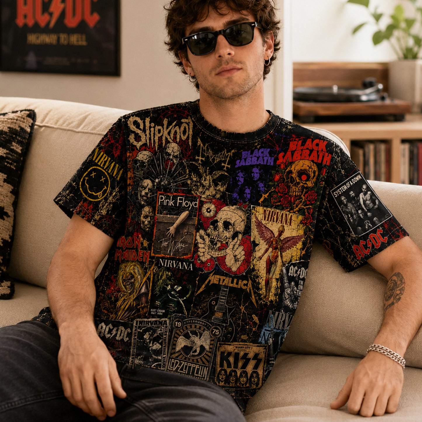 Rock Lover - Classic Legends All Over Print Shirt Version 4