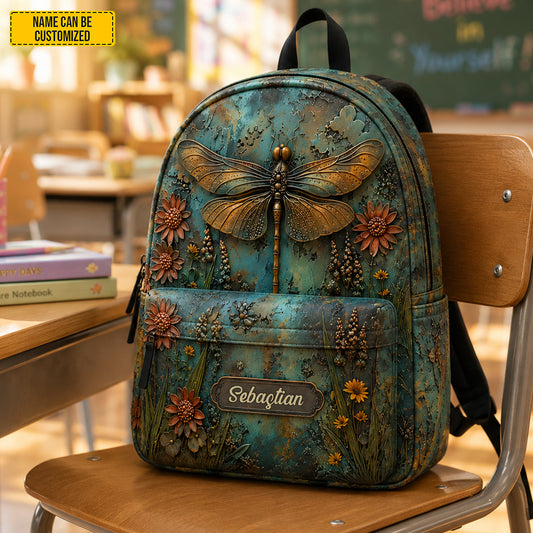 Personalized Dragonfly Backpack - Kids Backpack