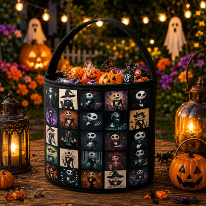 Halloween Skeleton Character Candy Basket