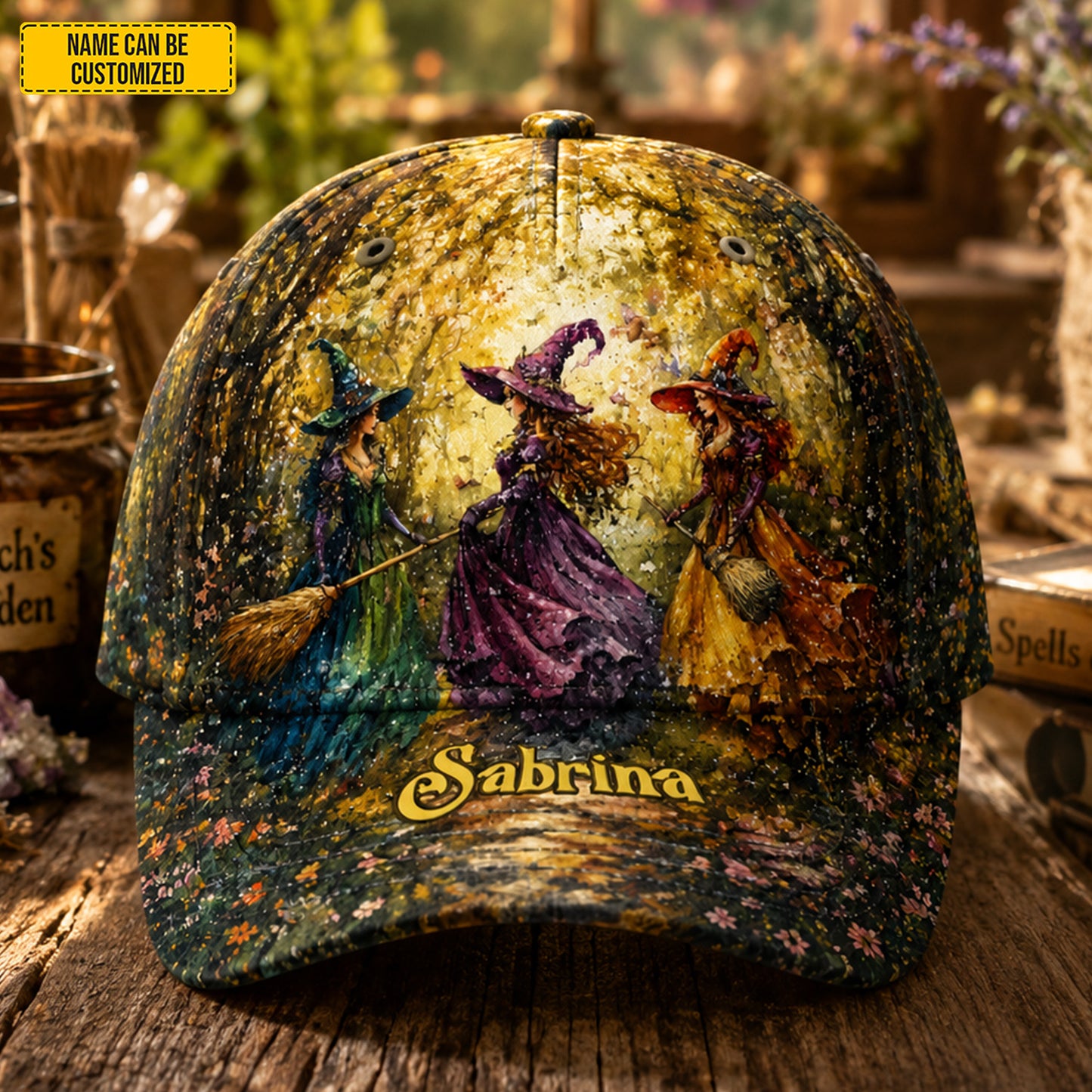 Personalized Witches In Forest Classic Cap