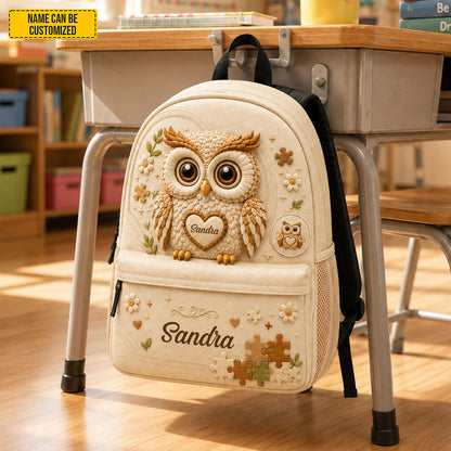 Personalized Cute Owl Backpack - Kids Backpack