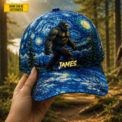Personalized Bigfoot Starry Night Classic Cap