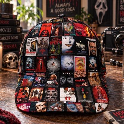Classic Horror Movie Posters Collage Classic Cap
