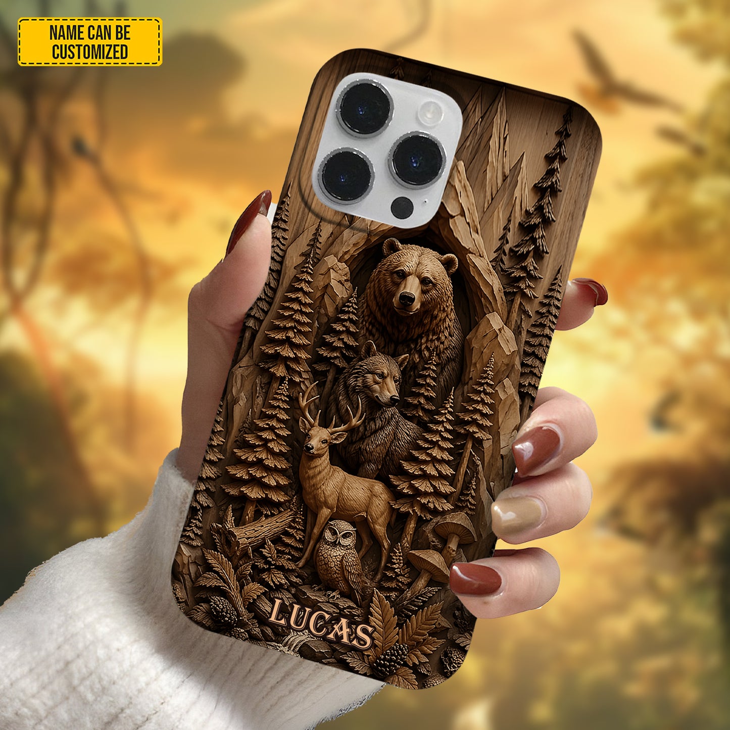 Mountain Forest Animals – Personalized Phone Case