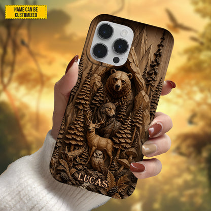 Mountain Forest Animals – Personalized Phone Case