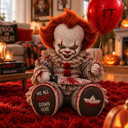 Pennywise IT Horror Custom Shape Pillow – Creepy Halloween Collector Gift