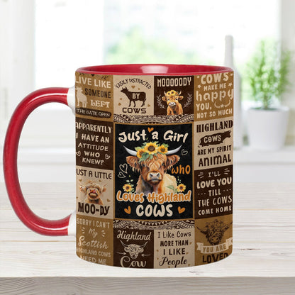 Love Cows - Adorable Cow Collage Accent Mug