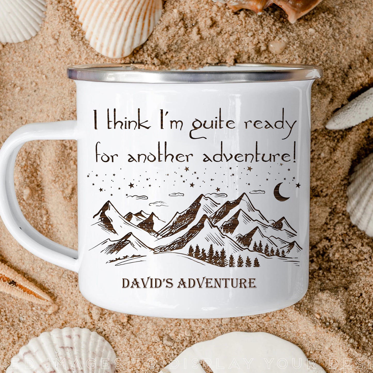 Ready For Another Adventure - Personalized Outdoors Enamel Mug