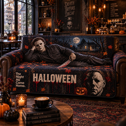 Michael Myers Halloween Horror Sofa Cover – Halloween Horror Quilted Home Decor