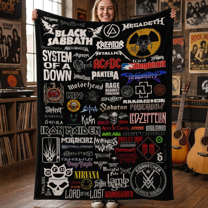 Rock Lovers - Classic Rock Legends Blanket Version 1